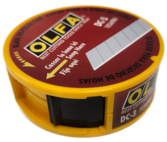 ST0547   OLFA Snap Off Blade Disposal Case w/Safety Lid