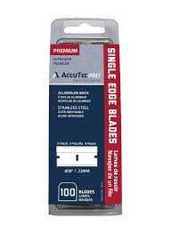 ST0557SS-A  1 inch Stainless Steel Razor Blades - 100pk