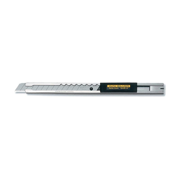 ST0501AL   OLFA Knife - STnl STl - Auto Lock - Silver Cutter