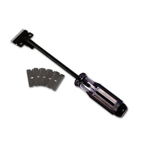 ST0560   Razor Blades Scraper - Metal - 1in - Long Handle